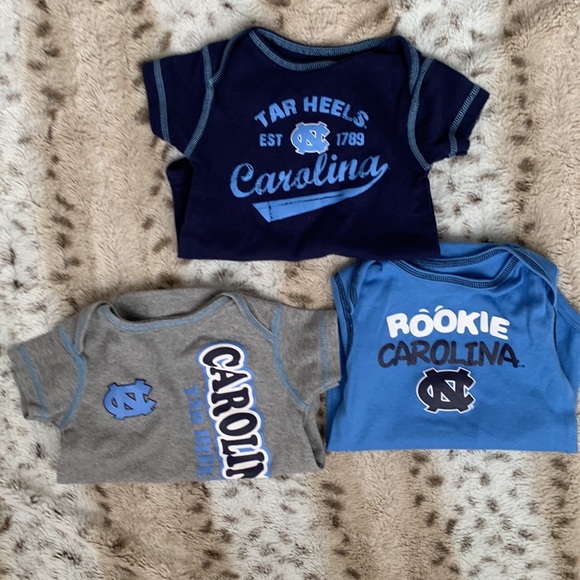 North Carolina Tar Heels Boys 18 Month Onesie Bundle of 3 NCAA brand - Picture 3 of 6